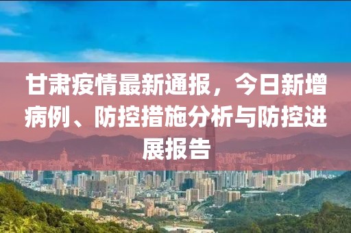 甘肃疫情最新动态，坚定信心，共克时艰